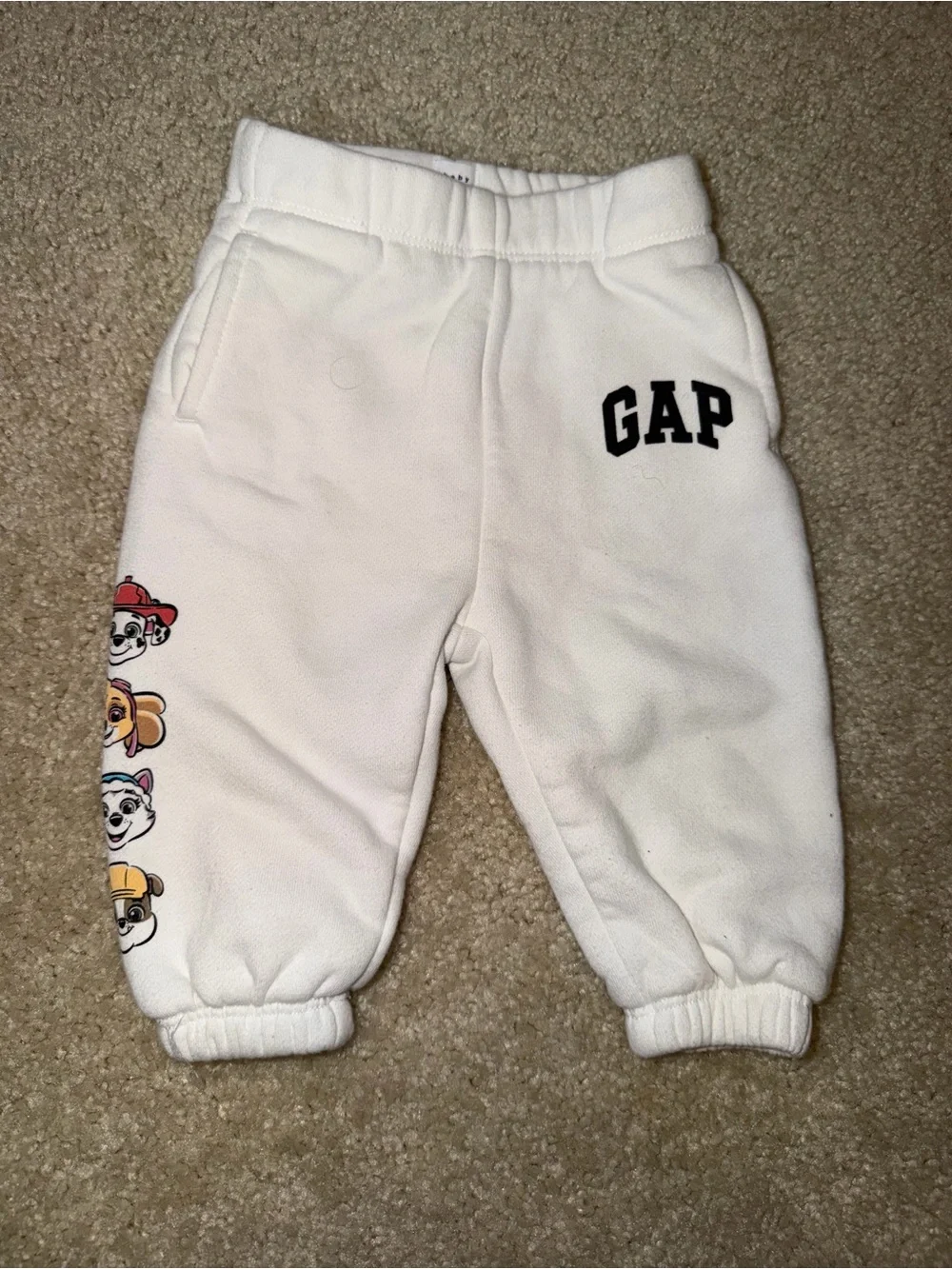GAP Cream Kids Sweatshirt & Joggers Set with Paw Patrol Faces